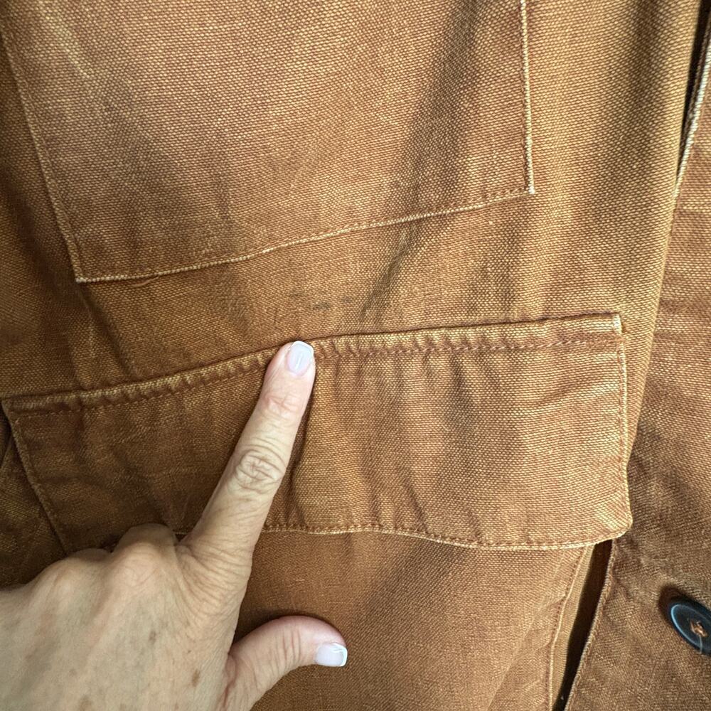 Timberland  Field Jacket Brown Canvas Corduroy XXL Chore Coat GORPCORE Vintage - Picture 8 of 11